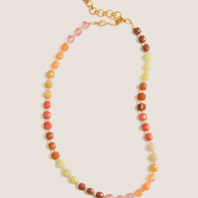 Orange Multi Summer Skies Necklace Brinker + Eliza