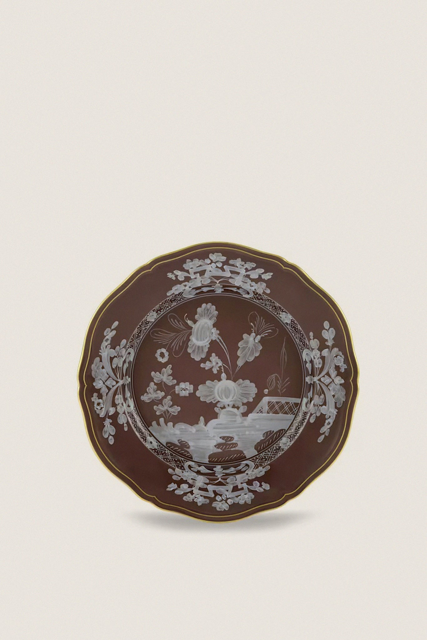Oriente Italiano Castagna Dinner Plate Ginori 1735