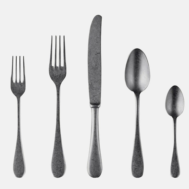 Oro Nero 5-Piece Flatware Set Mepra SPA