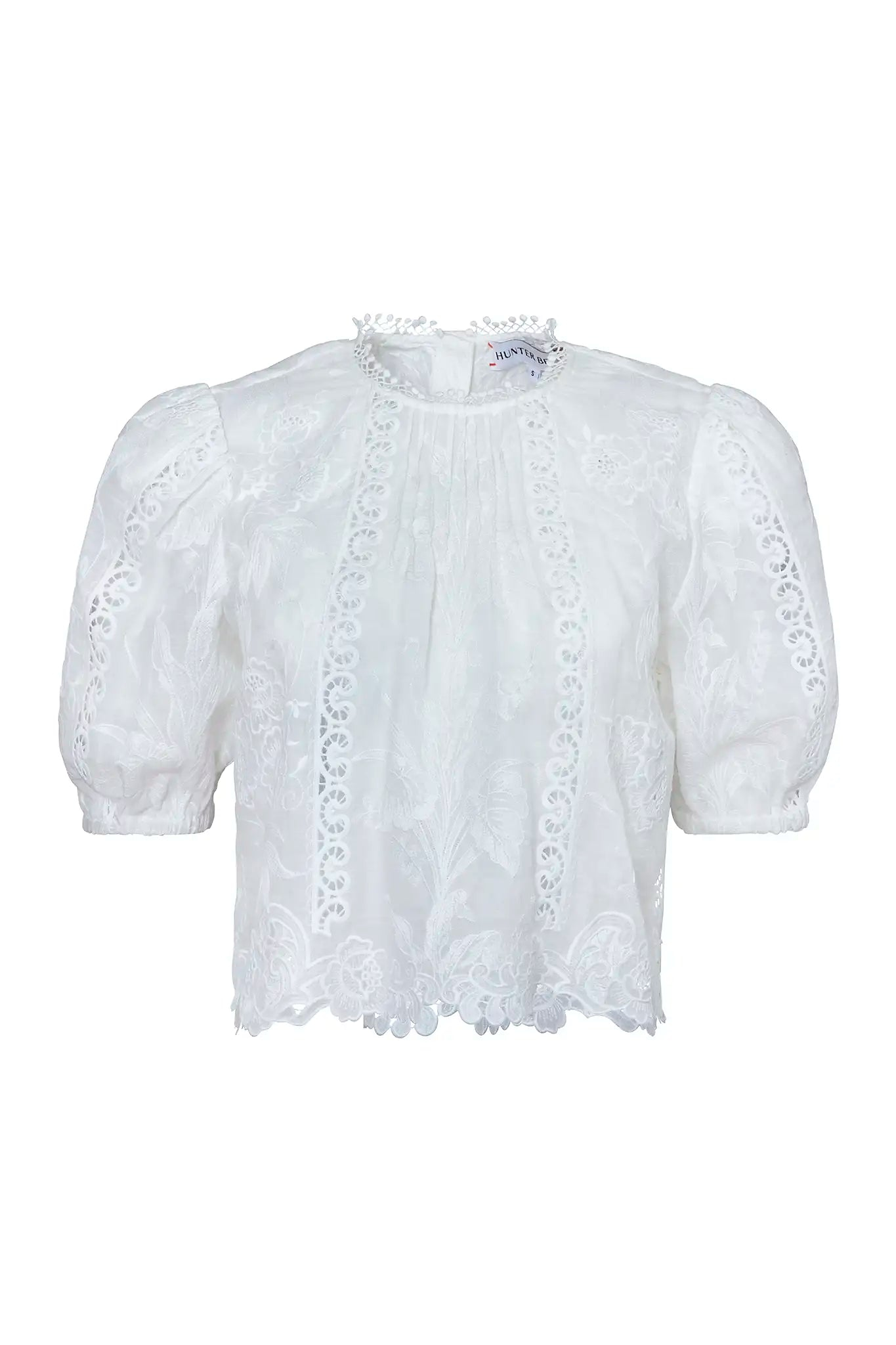 Ouisie Top in White Hunter bell
