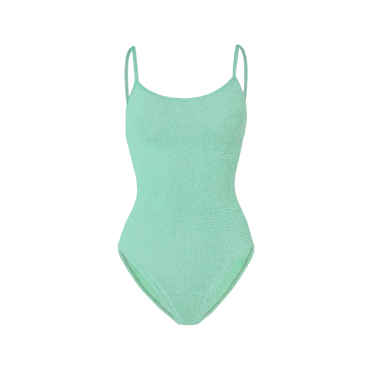 Pamela One-Piece in Metallic Mint Hunza G