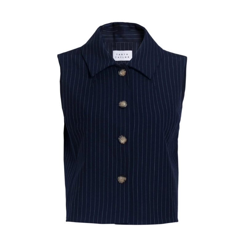 Parton Top in Classic Navy Tanya Taylor