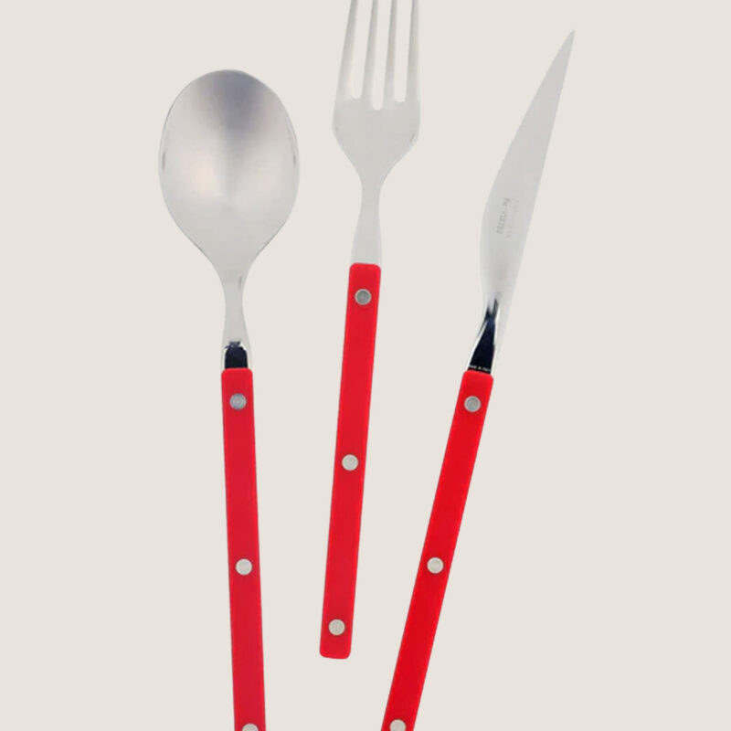 Pastello Red Three-Piece Place Setting Vietri