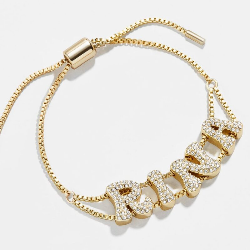 Pavé Bubble Slider Custom Bracelet - Pavé Bubble Double Strand BaubleBar