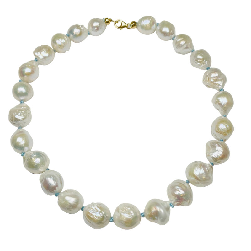 Pearl Knotted Necklace Theodosia Jewelry