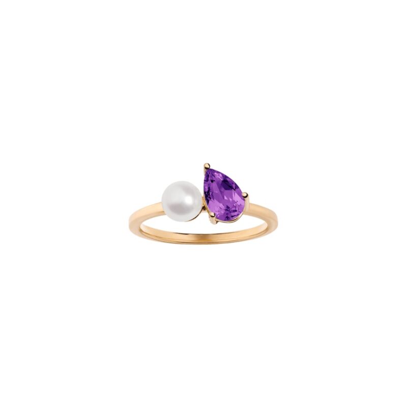 Pearl Toi et Moi Sapphire Ring Aurate