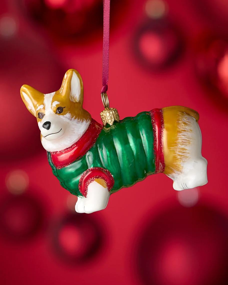 Pembroke Welsh Corgi in Puffer Coat Christmas Ornament
