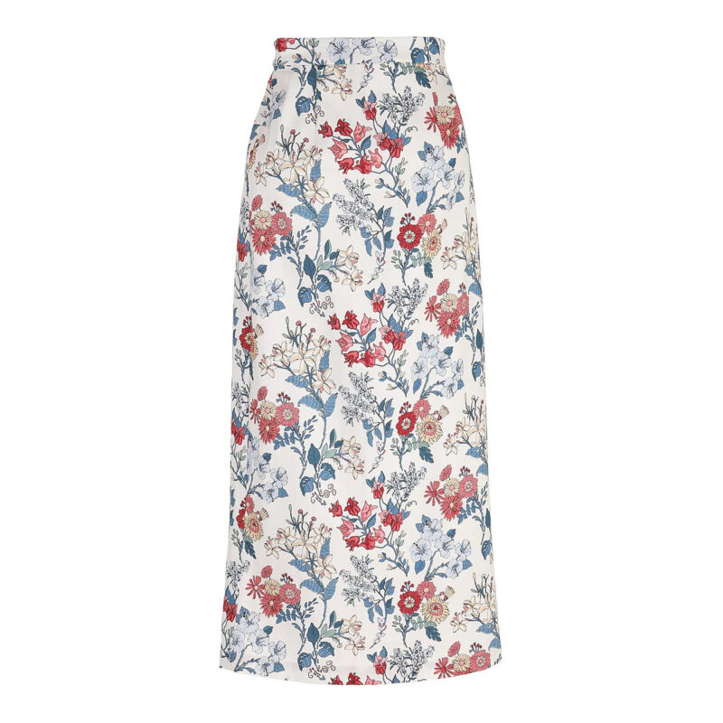 Pencil Skirt in Antique Floral Coco Shop