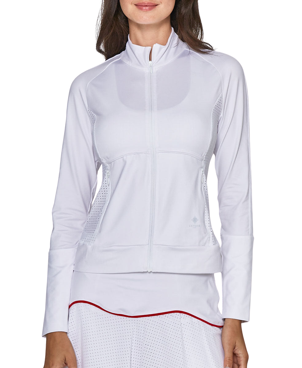 Performance Jacket in White L'Etoile Sport