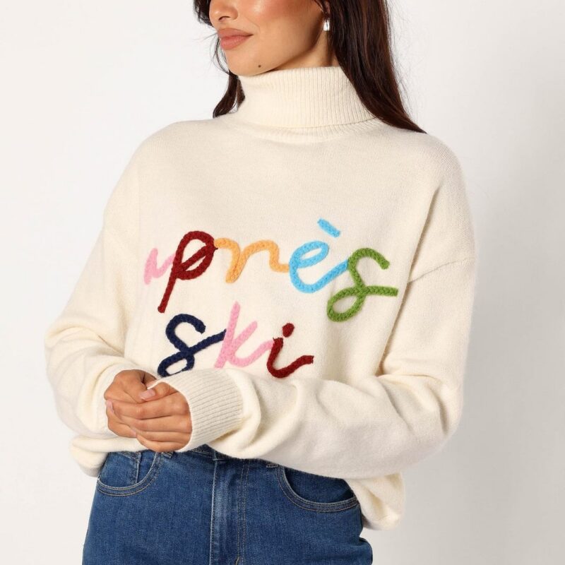 PETAL & PUP | Apres Ski Turtleneck Knit Sweater Petal & Pup US