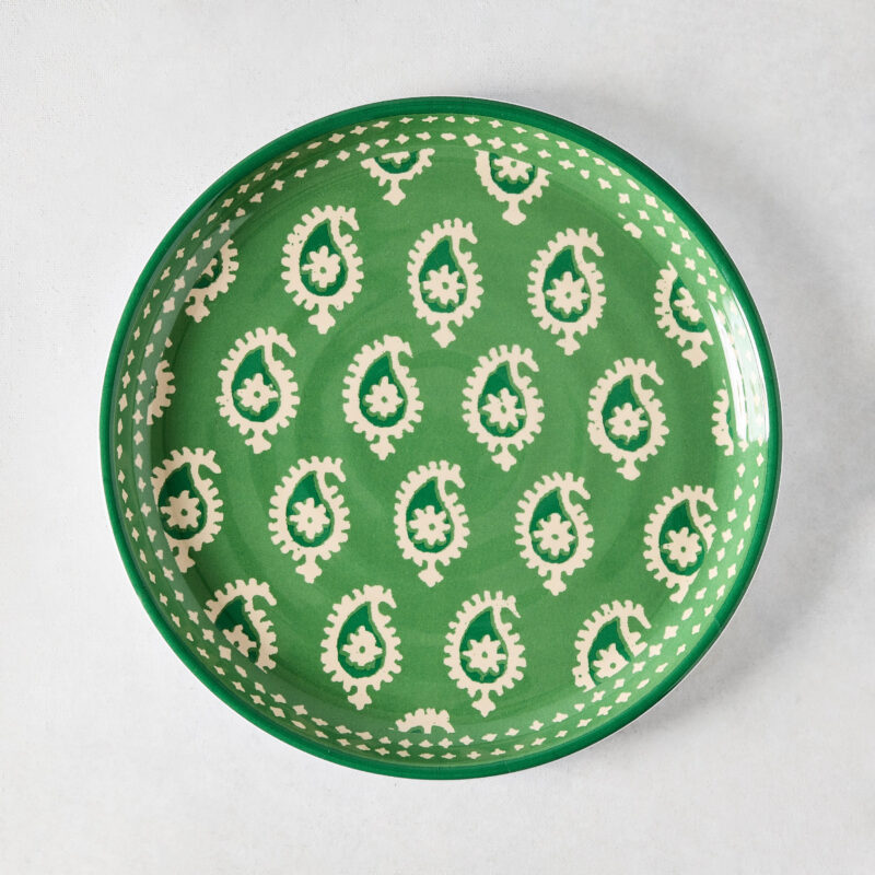 Peter Dunham + Hudson Grace Green Janpath Melamine Salad Plate Jia Wei