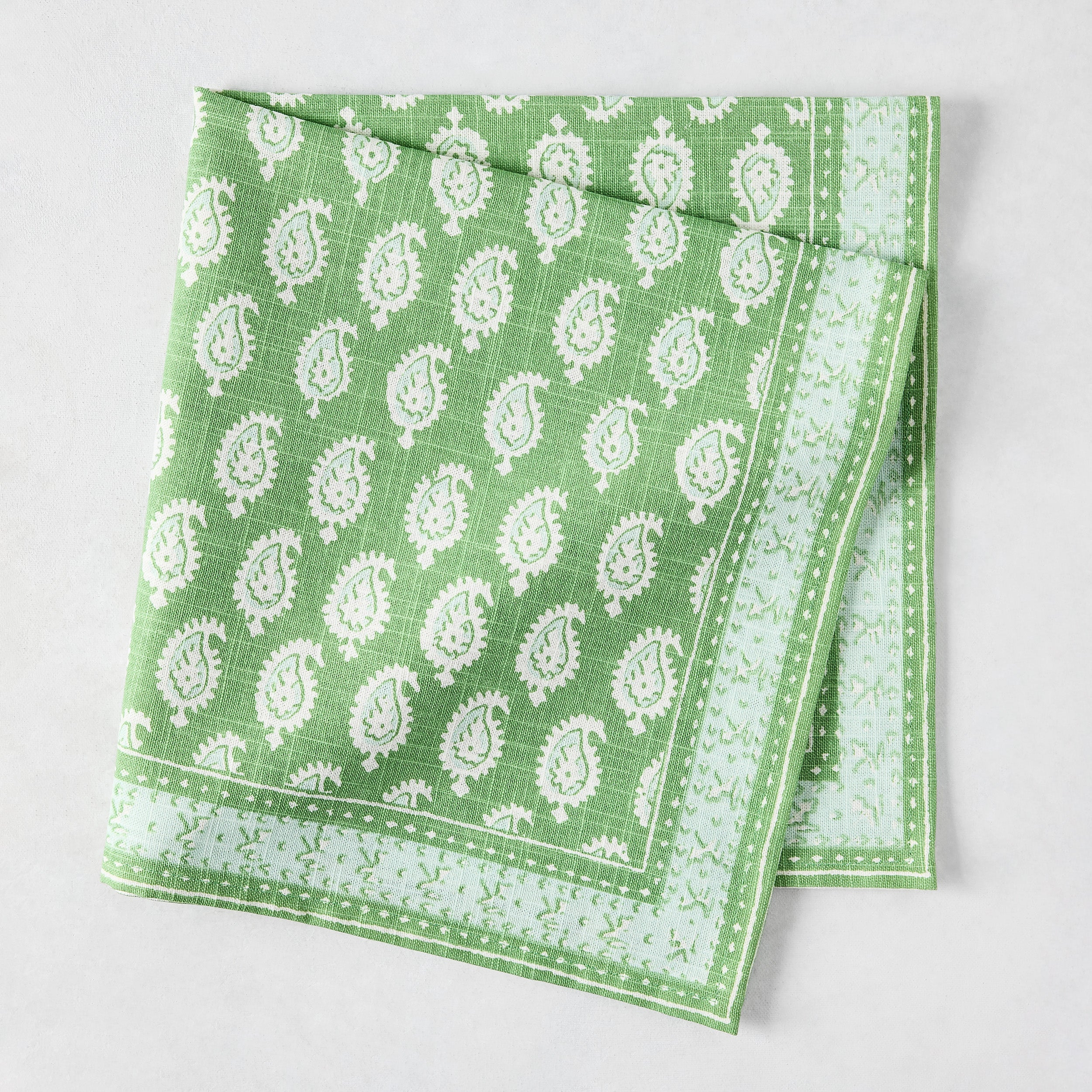 Peter Dunham + Hudson Grace Green Janpath Printed Napkin Hafiz Exports