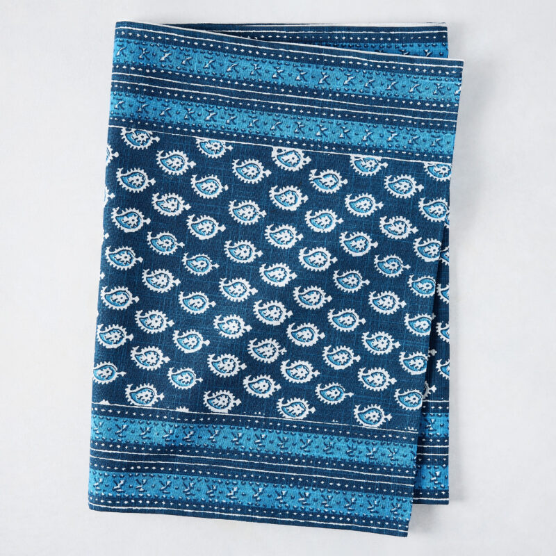 Peter Dunham + Hudson Grace Navy Blue Janpath Printed Runner Hafiz Exports