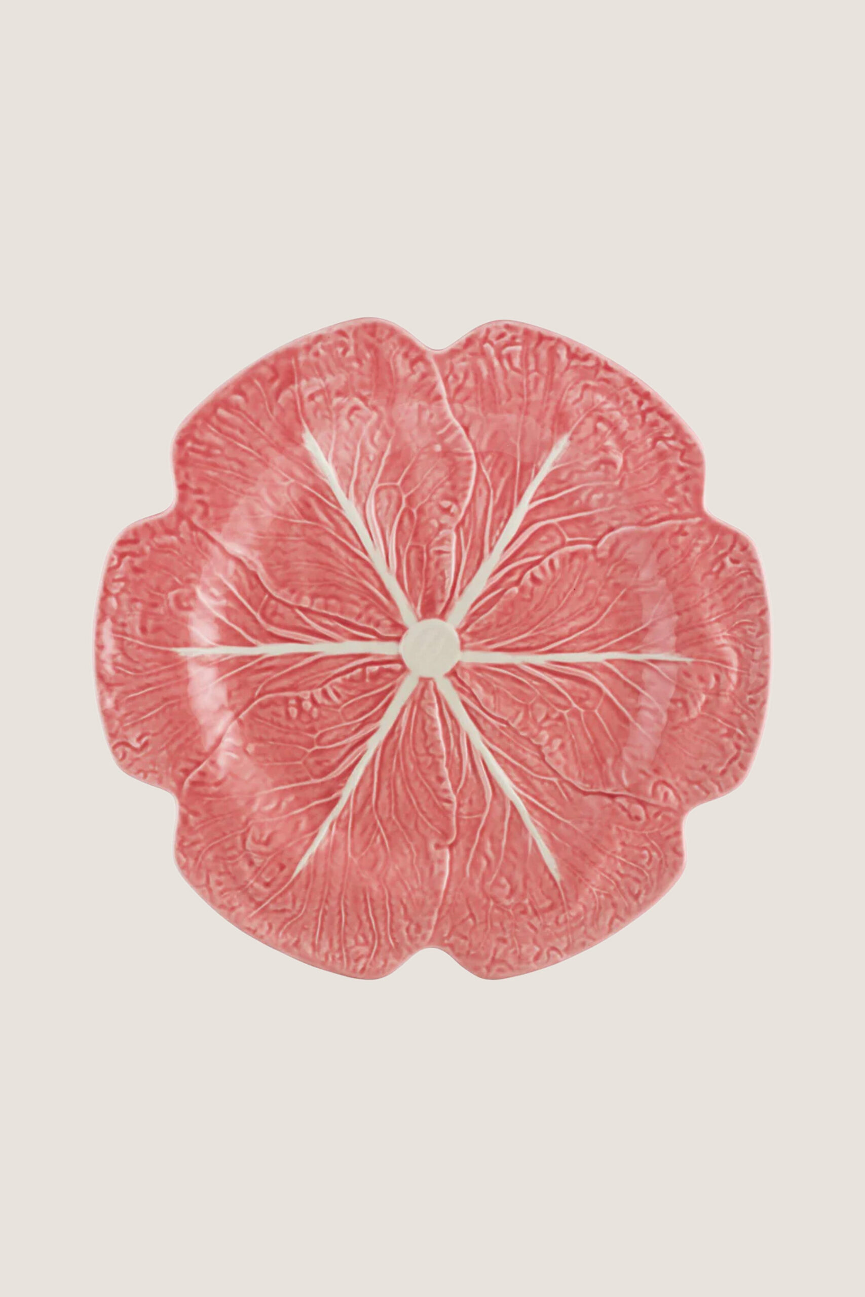 Pink Cabbage Dinner Plate Bordallo Pinheiro
