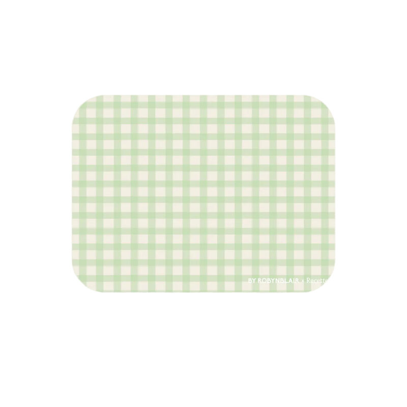 Placemat in Green Gingham, Set of 2 Recette