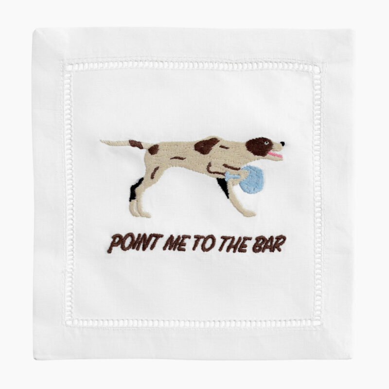 Point Me To The Bar Cocktail Napkins (Set of 4) August Morgan