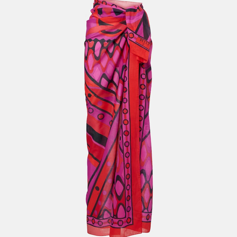 PUCCI | Iride Cotton Beach Cover-Up - Multicoloured, Size: One Mytheresa
