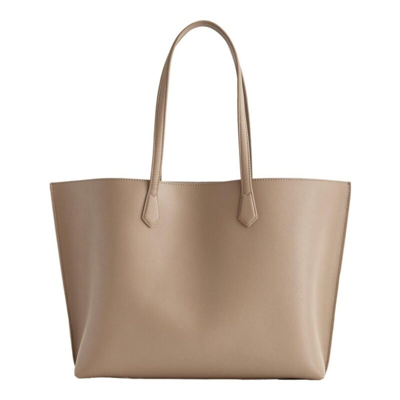 QUINCE | Italian Leather Triple Compartment Shopper Tote