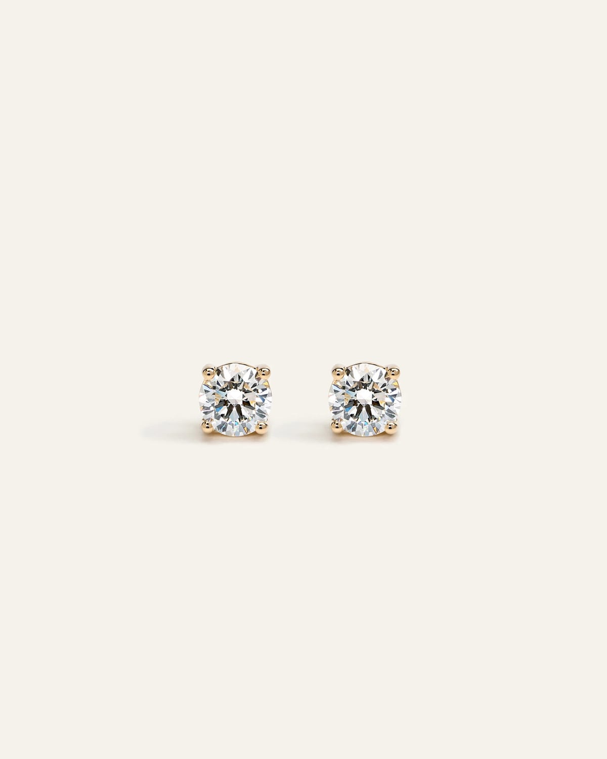 Quince | Women's 14K Gold Lab Grown Diamond Solitaire Studs in White Gold