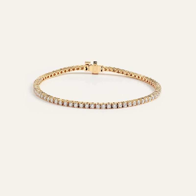 Quince | Women's 14K Gold Lab Grown Diamond Tennis Bracelet in Yellow Gold, Size 7
