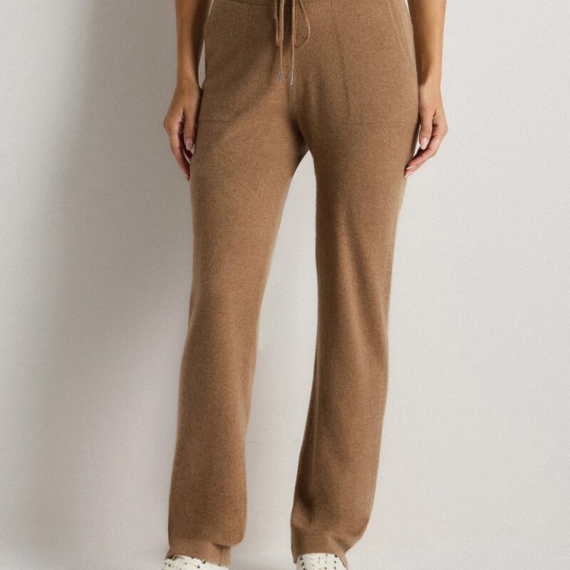 Quince | Women's Mongolian Cashmere Straight Leg Pants in True Navy, Size Large