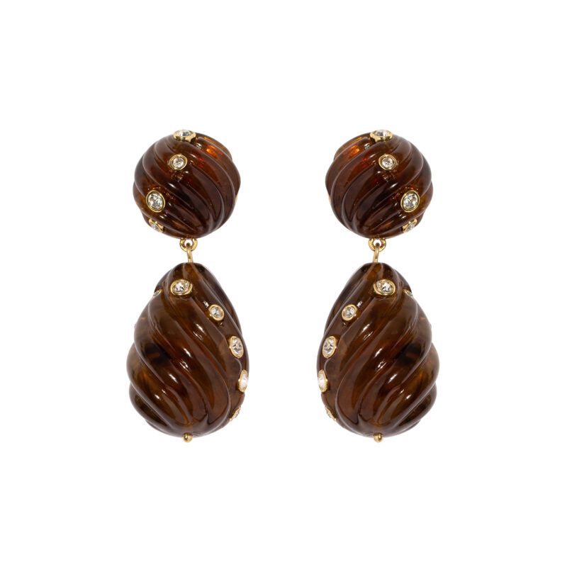 Raeni Drop Earrings in Tortoise Loren Hope