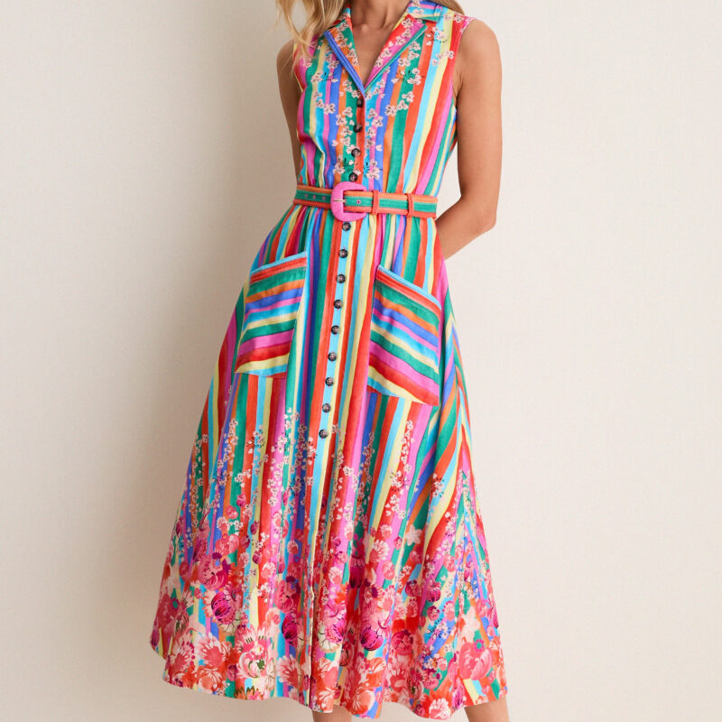 Rainbow Meadow Kirat Dress Saloni