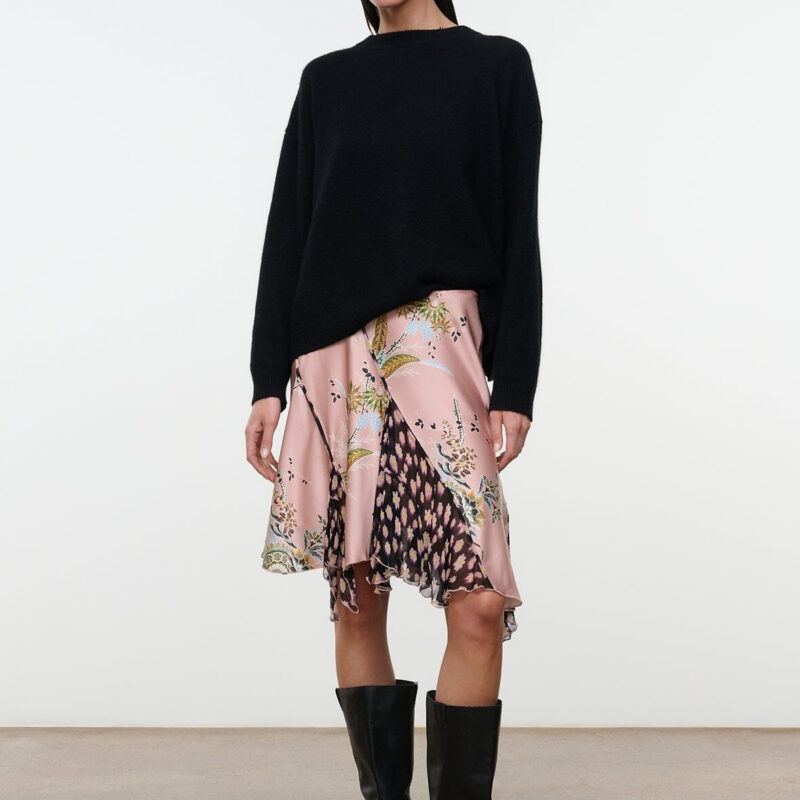 REANNAH SILK SKIRT | TAPESTRY ROSE MULTI Staud
