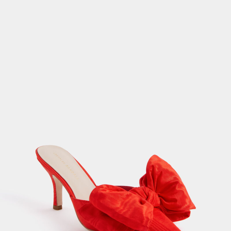 Red Margot Bow Heels Loeffler Randall