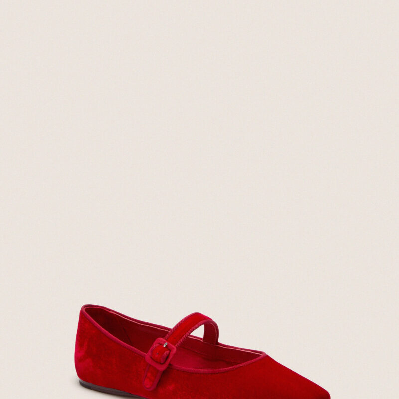 Red Velvet Ginger Mary Jane Flats Loeffler Randall