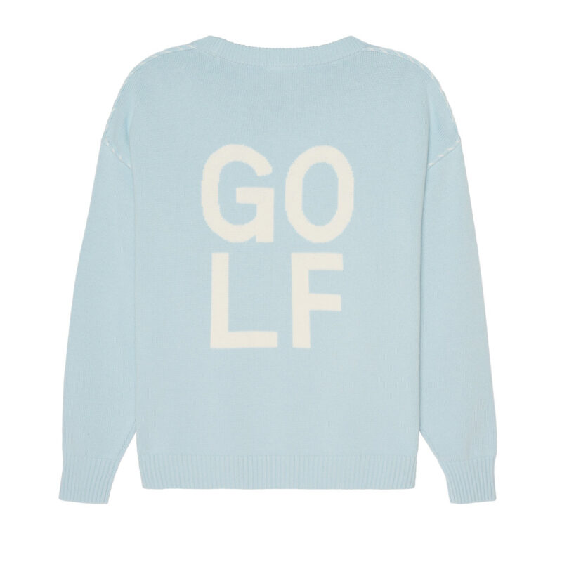 Riley Crew - Golf Stacked in Light Blue ellsworth+ivey
