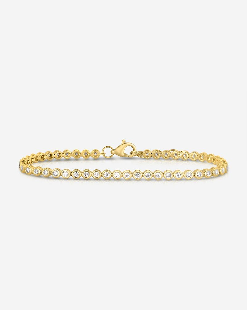 RING CONCIERGE | Bezel Mini Diamond Tennis Bracelet Ring Concierge