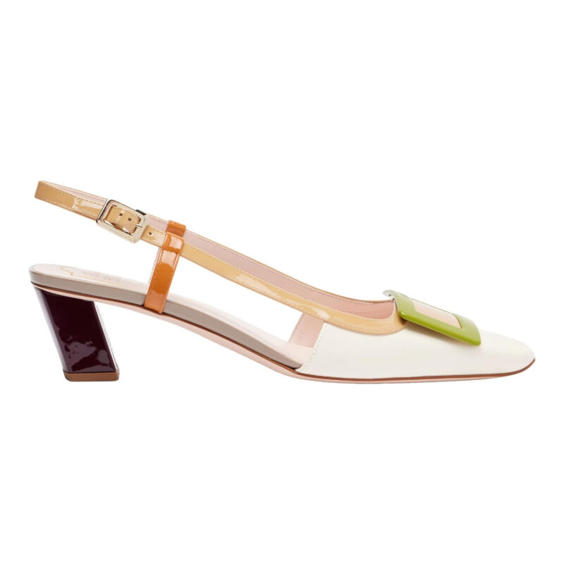 ROGER VIVIER - Belle Vivier 45 Crochet Slingback Pumps Mytheresa