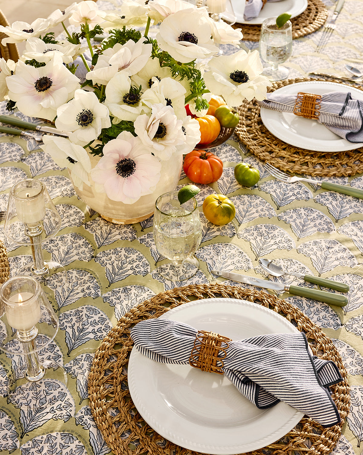 Romi Block Print Tablecloth McGee & Co
