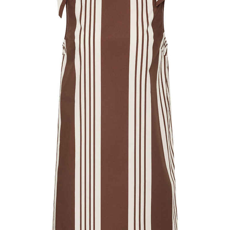 Rosie Mini Dress in Chocolate Stripe POSSE