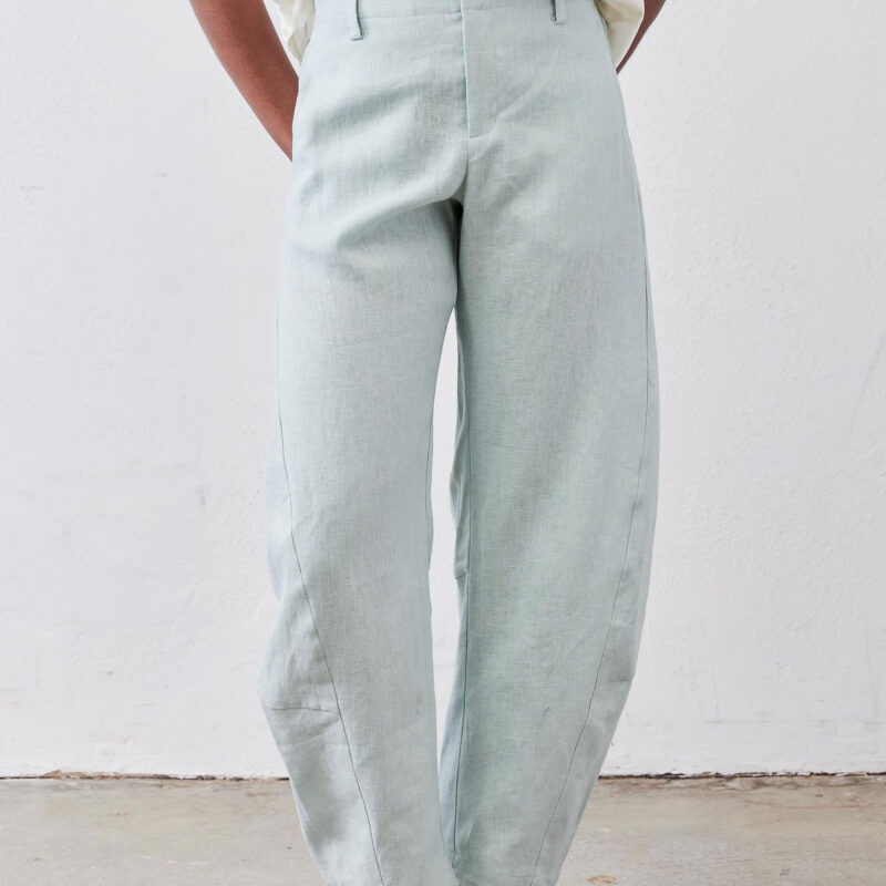 RUTI | The Uptown Loose Linen Pants - Mint