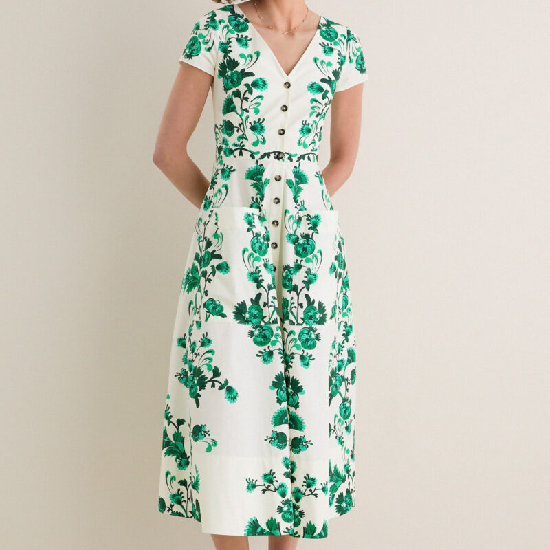 Saffier Vines Zoey-E Midi Dress Saloni
