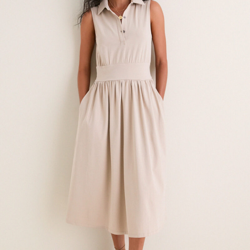 Sand Mikaela Midi Dress