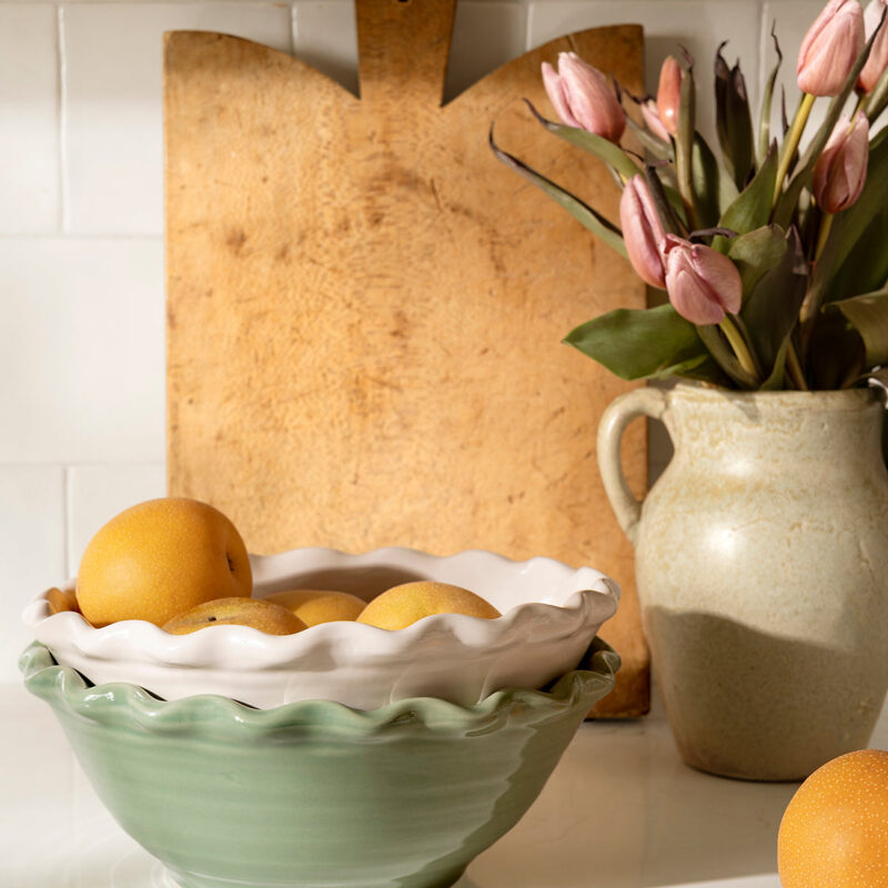 Scalloped Stoneware Bowls (Set of 3) McGee & Co