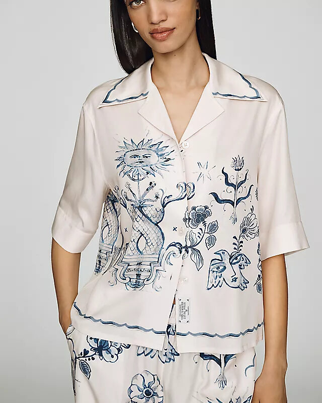 Scotch & Soda Printed Short-Sleeve Camp Shirt Anthropologie