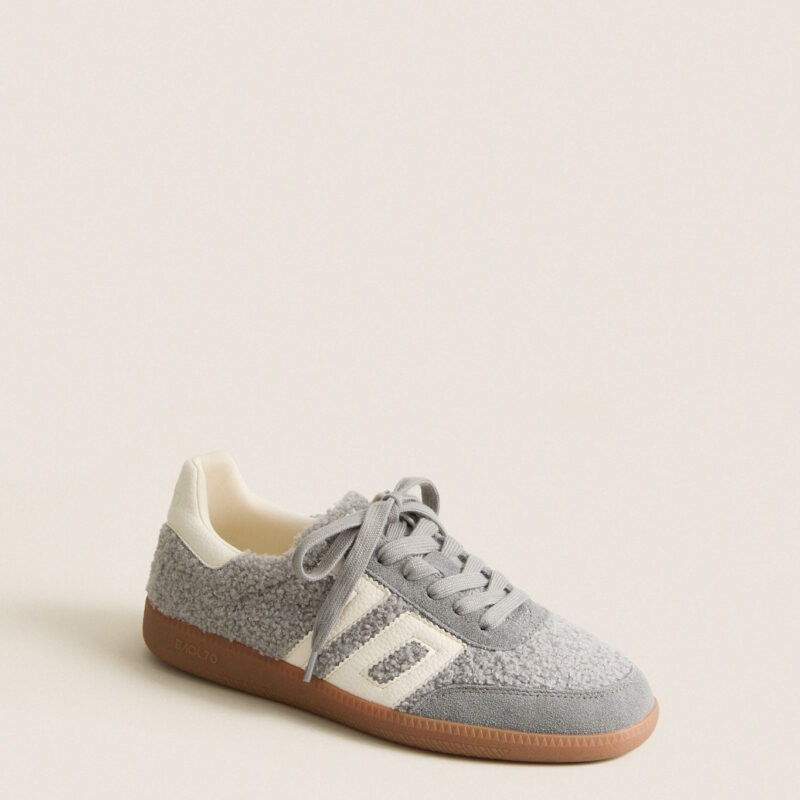 Sea White Teddy Sneakers Back 70