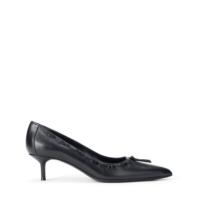 SEBASTIAN KITTEN HEEL PUMP | BLACK Staud