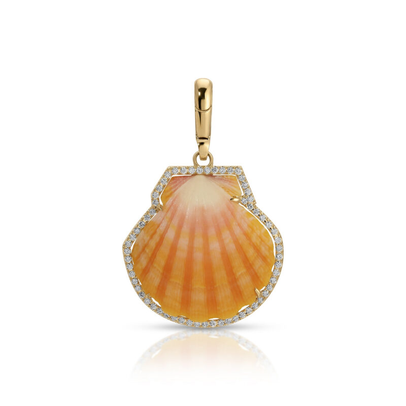 Shell In Diamond Frame Charm Jenna Blake