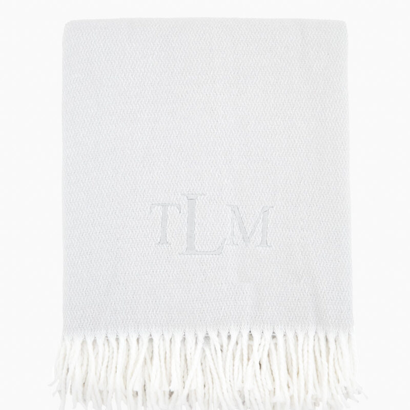 Silver Pezzo Throw Matouk