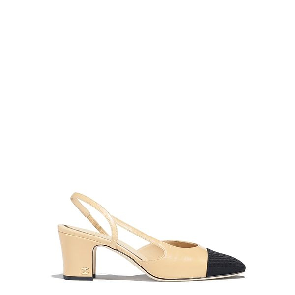 Slingbacks Goatskin Grosgrain Chanel