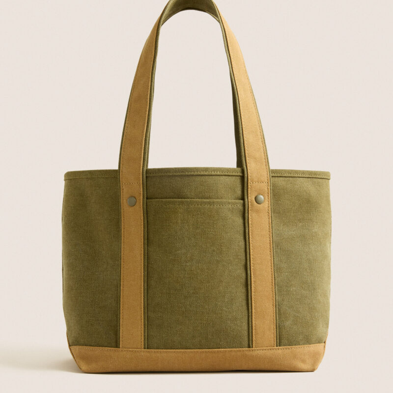 Small Olive Heritage Canvas Tote Tuckernuck Accessories