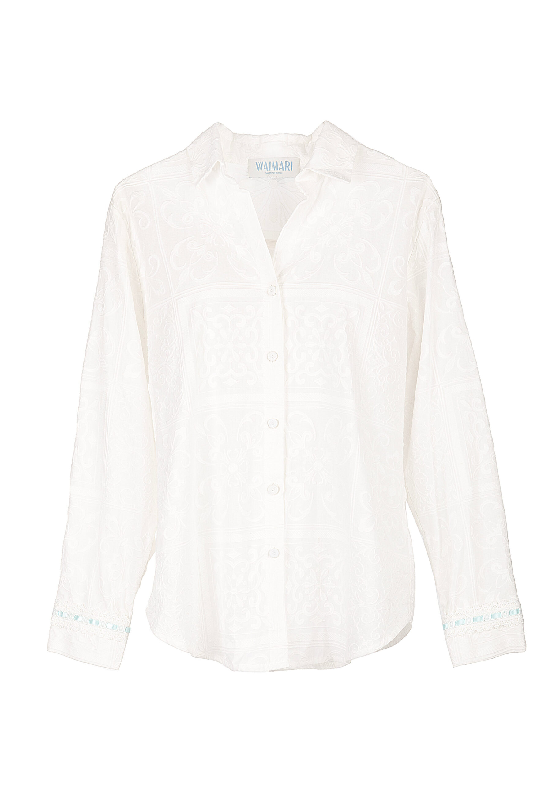 Something Blue Shirt in White Waimari