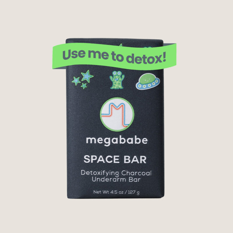 Space Bar Detoxifying Charcoal Underarm Bar Megababe