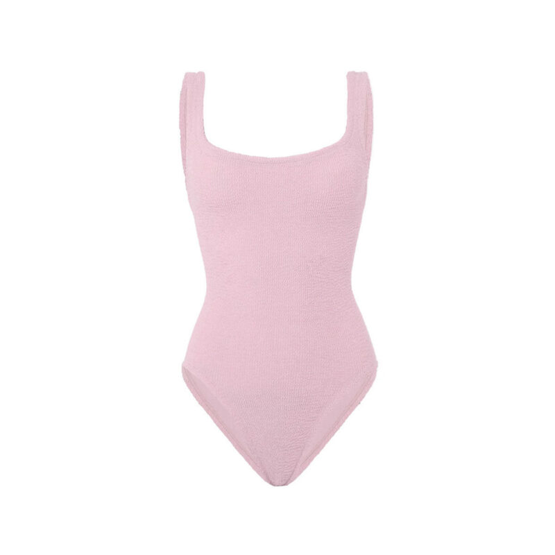 Square Neck One-Piece in Ballet Pink Hunza G