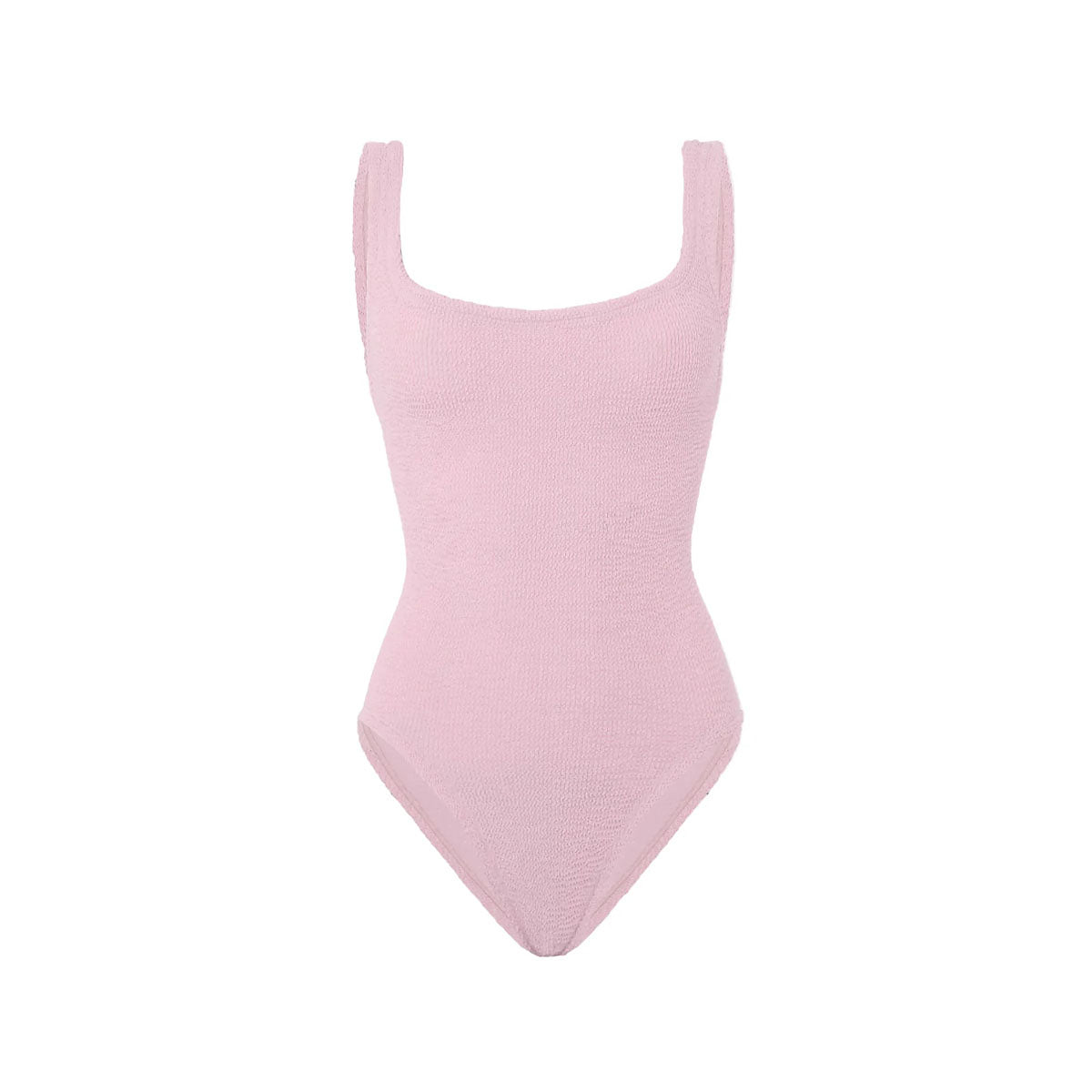 Square Neck One-Piece in Ballet Pink Hunza G